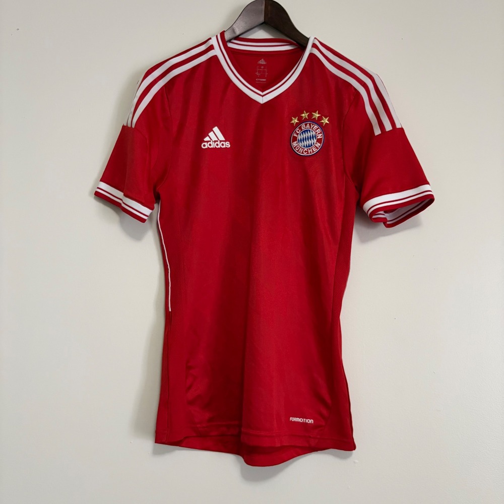 Adidas FC Bayern Munich Home Soccer Jersey Red White Formotion Small